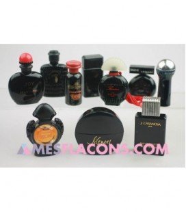 Lot de 10 miniatures mixtes de couleur noire (marques diverses)