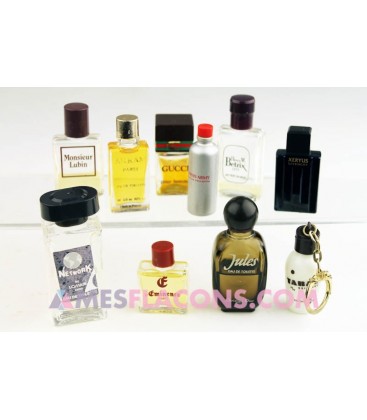 Lot de 10 miniatures masculines (marques différentes )