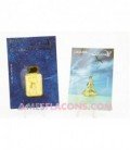 Lot de 2 micro miniatures présentées sur cartes pubicitaires