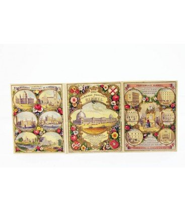 Carte parfumée ancienne - Almanac parfumé de Rimmel
